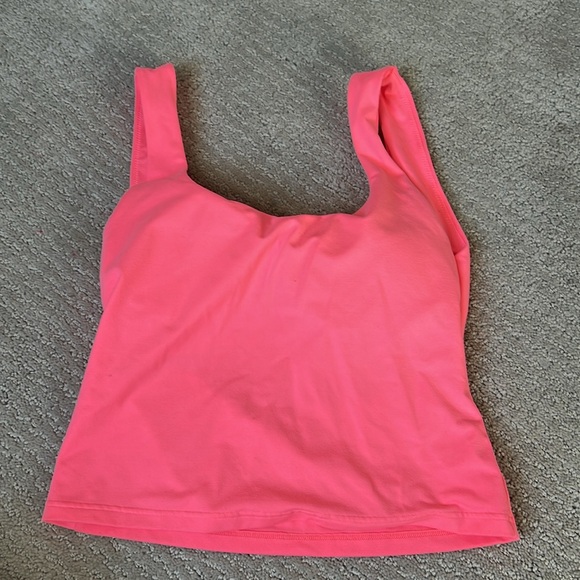 Bright Neon Pink Fabletics Tank - Picture 3 of 5